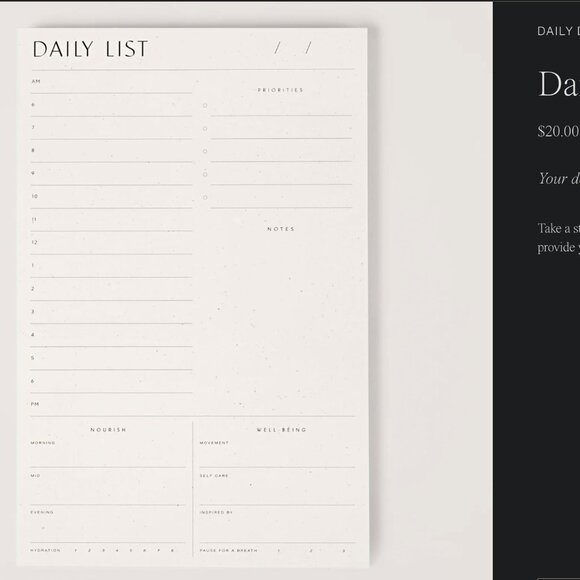 Wilde House Paper Daily List Notepad - Picture 1 of 3